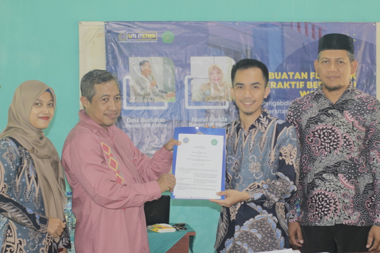 Perkuat Kerjasama dengan Madrasah, Tim Abdimas UM Metro Adakan Pelatihan