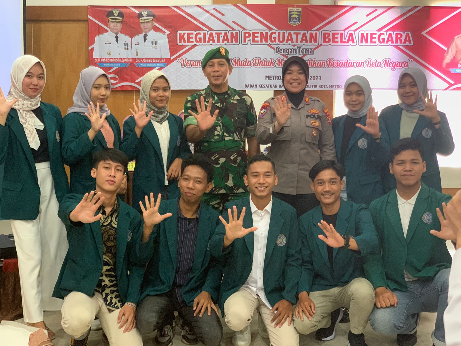 Mahasiswa UM Metro Ikuti Kegiatan Penguatan Wawasan Kebangsaan dan Bela Negara