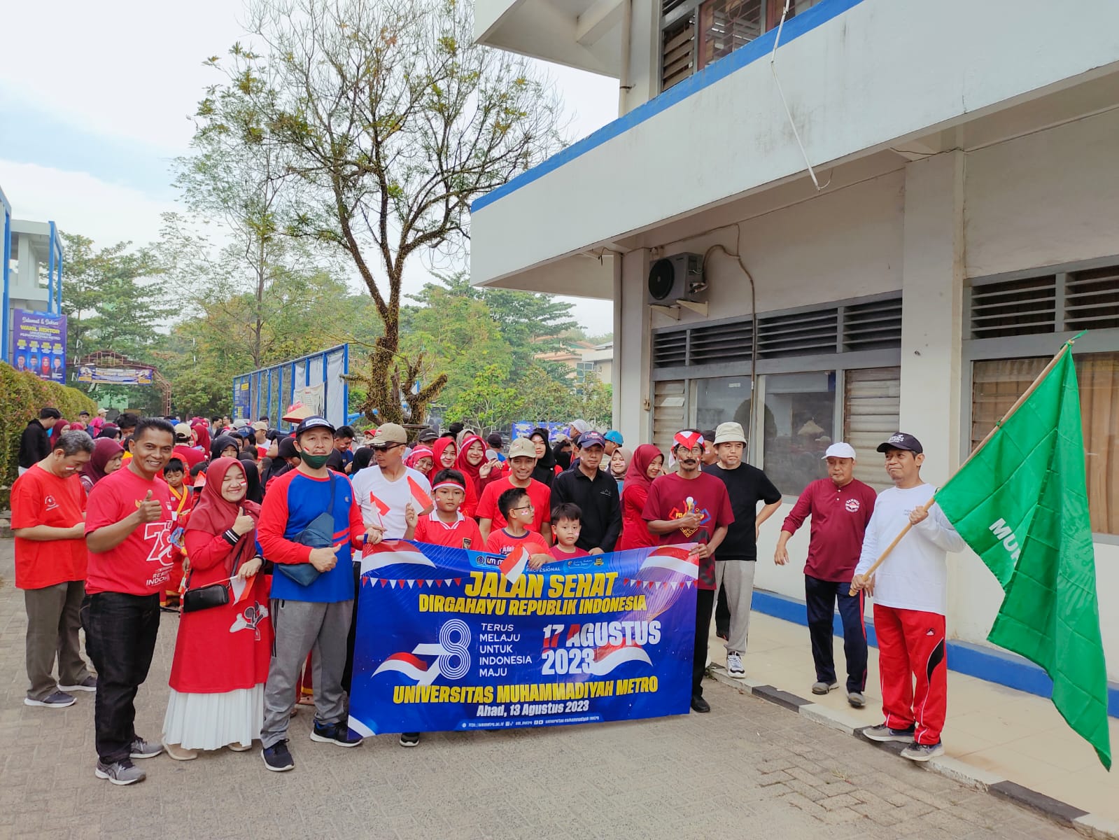 Semarak Dirgahayu Republik Indonesia ke-78, UM Metro Gelar Jalan Sehat dan Berbagai Perlombaan