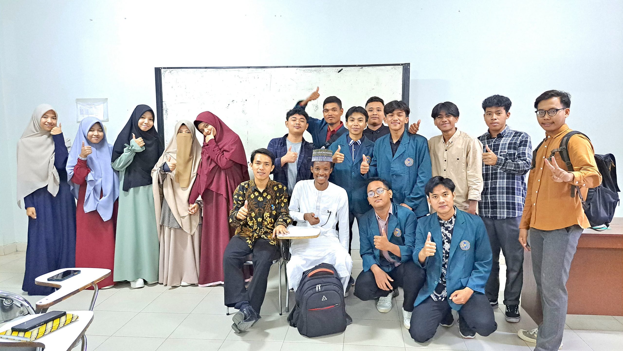Mahasiswa Asing dari Nigeria, Ismail Mustapha Salisu, Ikuti Kuliah Perdana di UM Metro