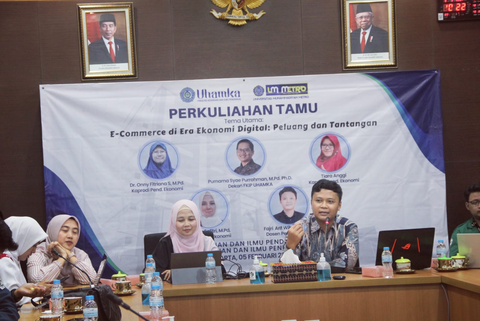 Kuatkan Kolaborasi, Pendidikan Ekonomi UM Metro-UHAMKA Gelar Perkuliahan Tamu