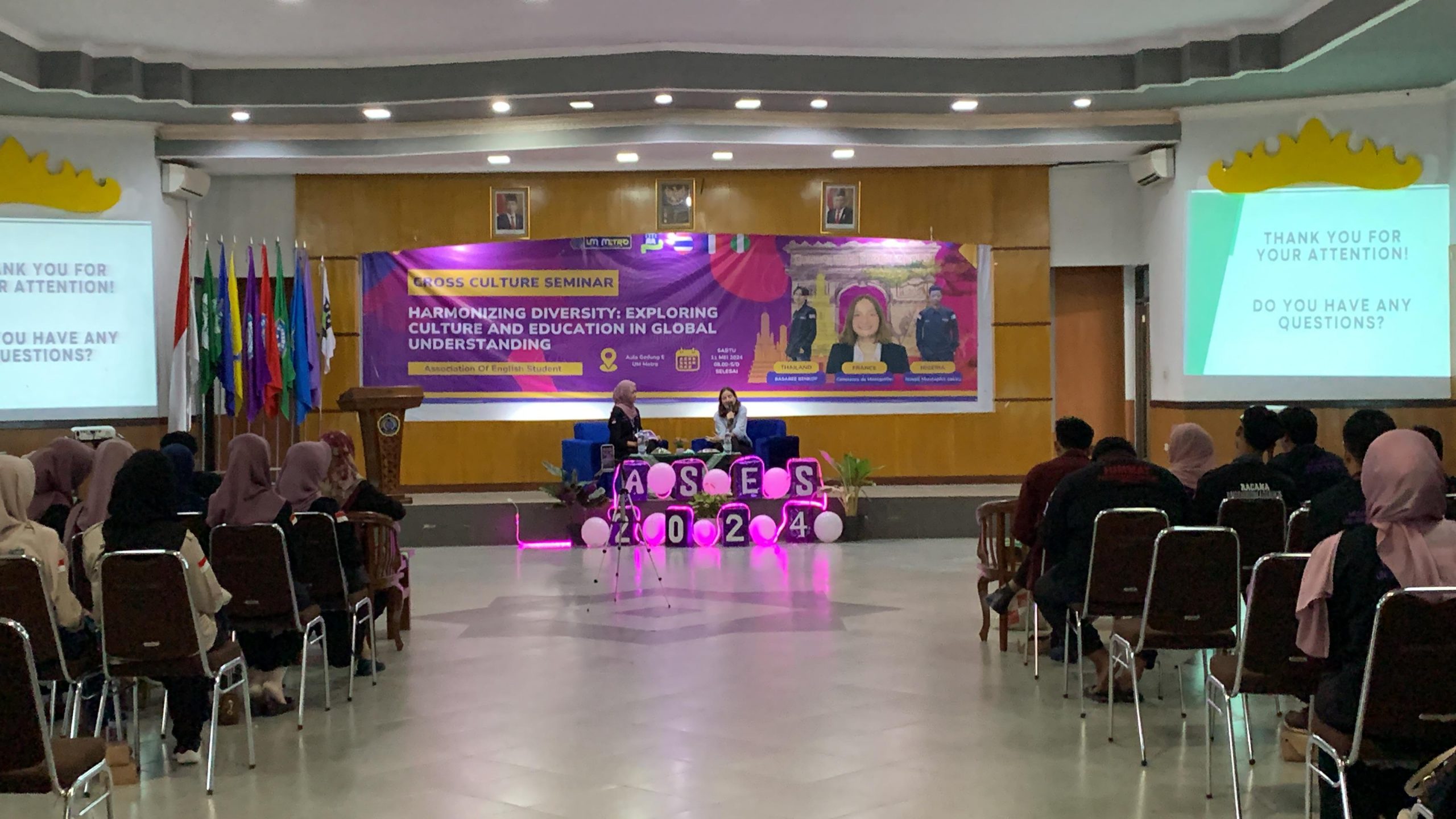 Ases UM Metro Bahas Cross Culture Bersama Pembicara Asal Prancis
