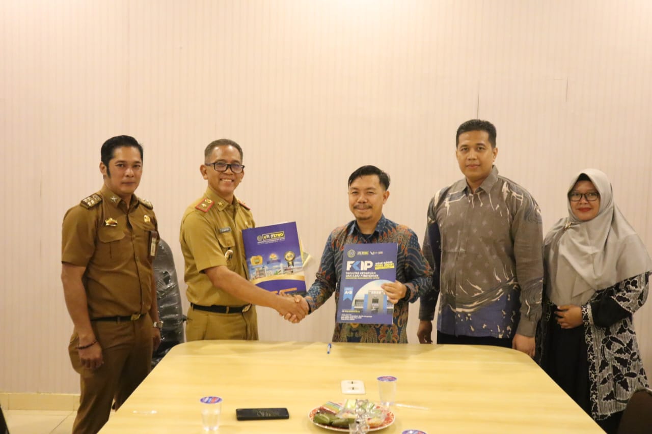 Dekan FKIP UM Metro Tandatangani MoA dengan Dinas Pendidikan Kota Metro