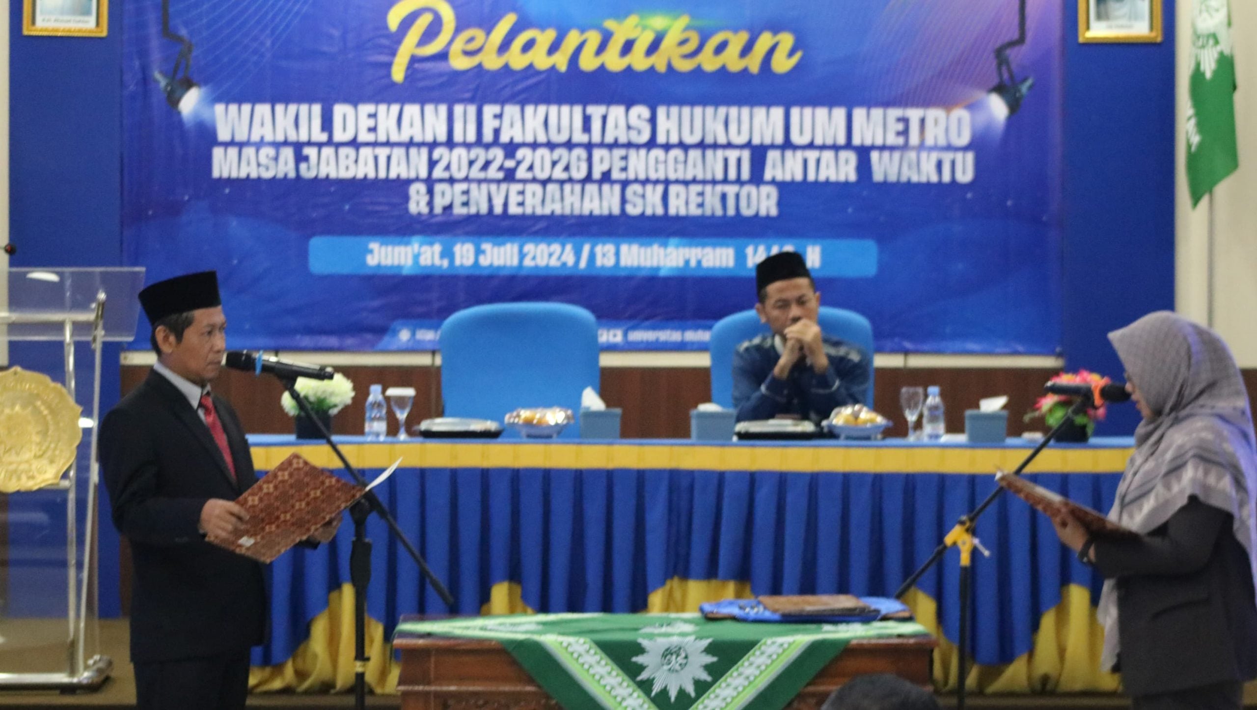 Pelantikan Pejabat Baru di Universitas Muhammadiyah Metro