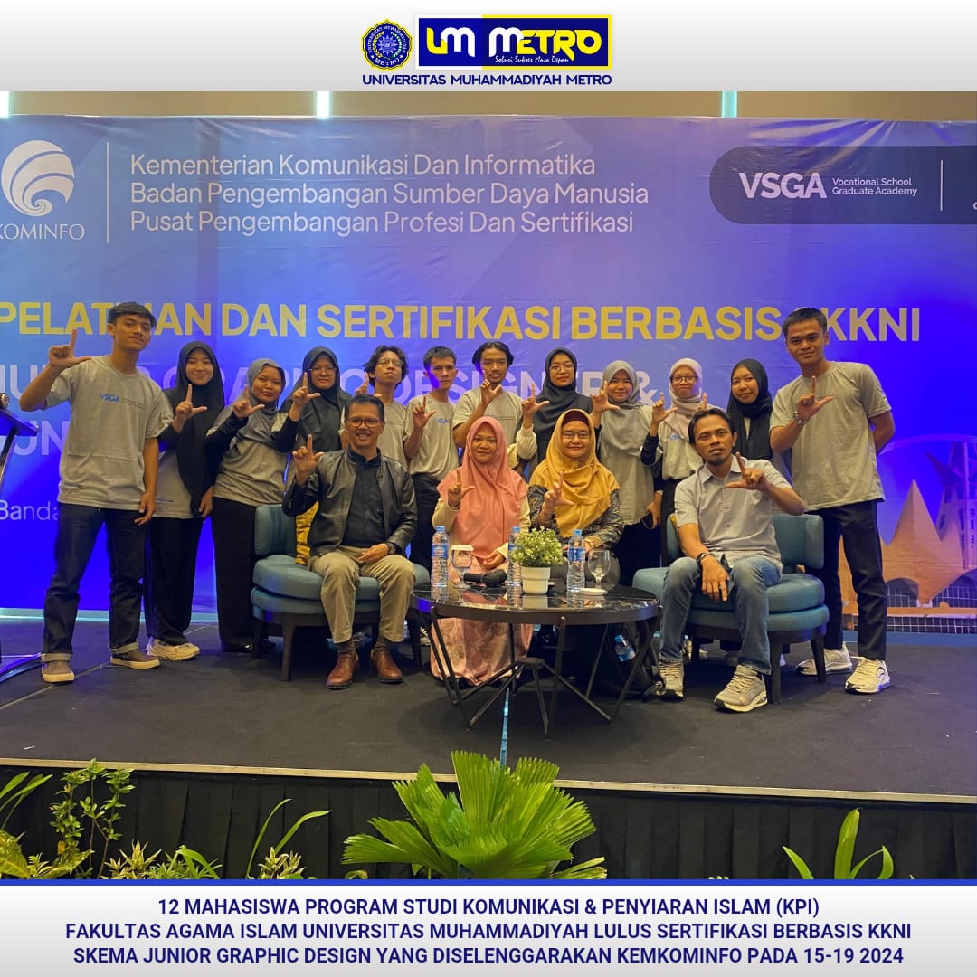 Mahasiswa UM Metro Ikuti Pelatihan dan Sertifikasi Berbasis SKKNI Kominfo RI