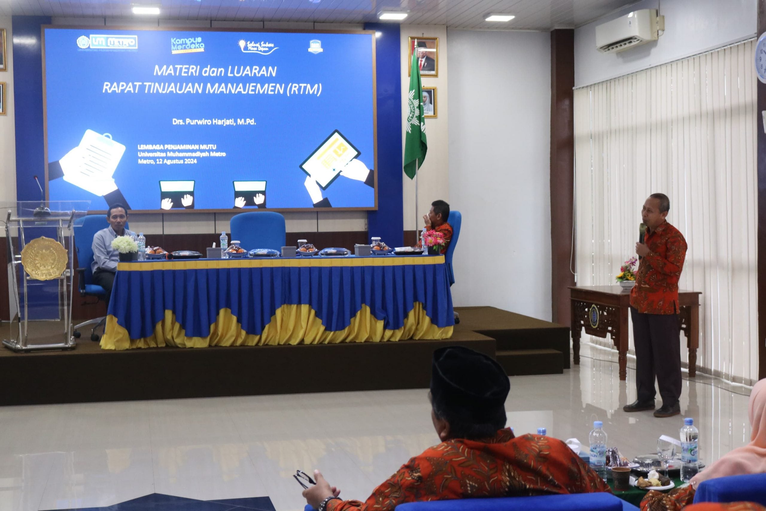 UM Metro Gelar Rapat Tinjauan Manajemen Tahun 2024 untuk Peningkatan Mutu Layanan Pendidikan