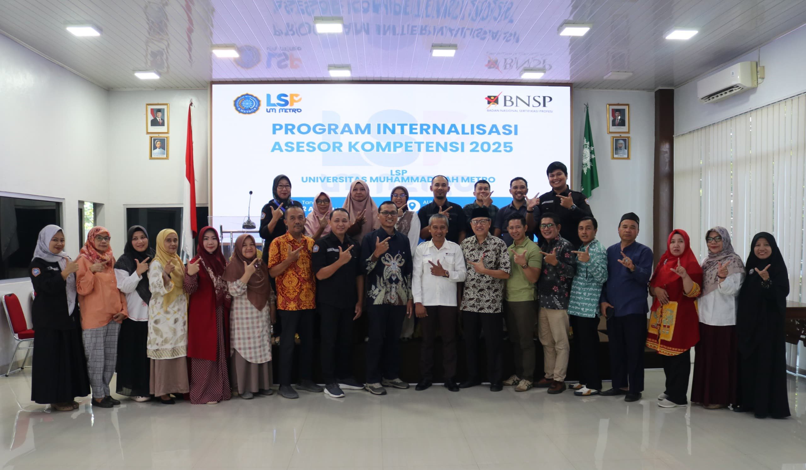 LSP UM Metro Adakan Program Internalisasi Asesor Kompetensi 2025