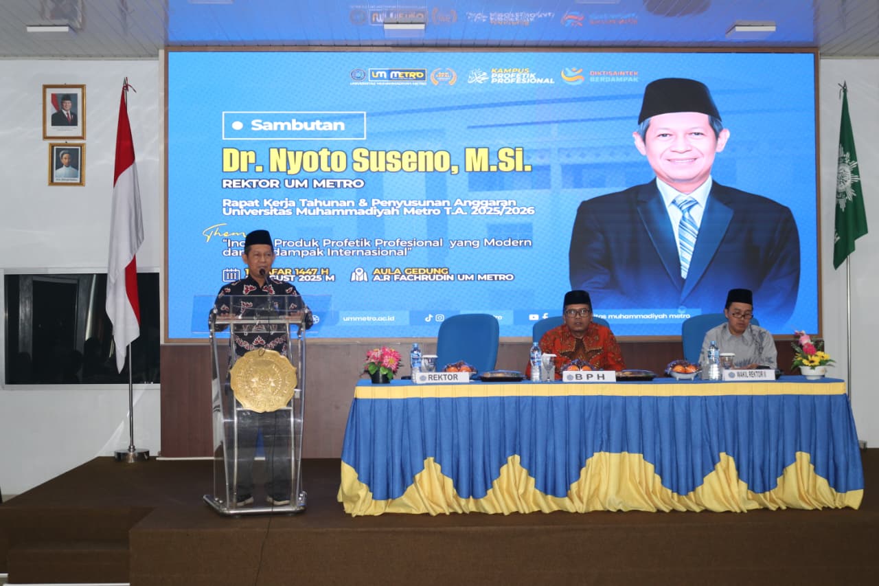 UM Metro Gelar Rapat Kerja Tahunan dan Pemaparan Strategi Pengembangan Menuju Kampus Profetik Profesional 2030
