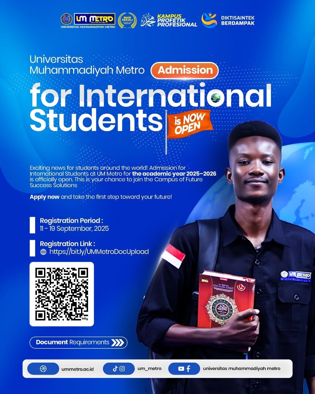 Admission for International Students UM Metro 2025/2026 is Now Open!
