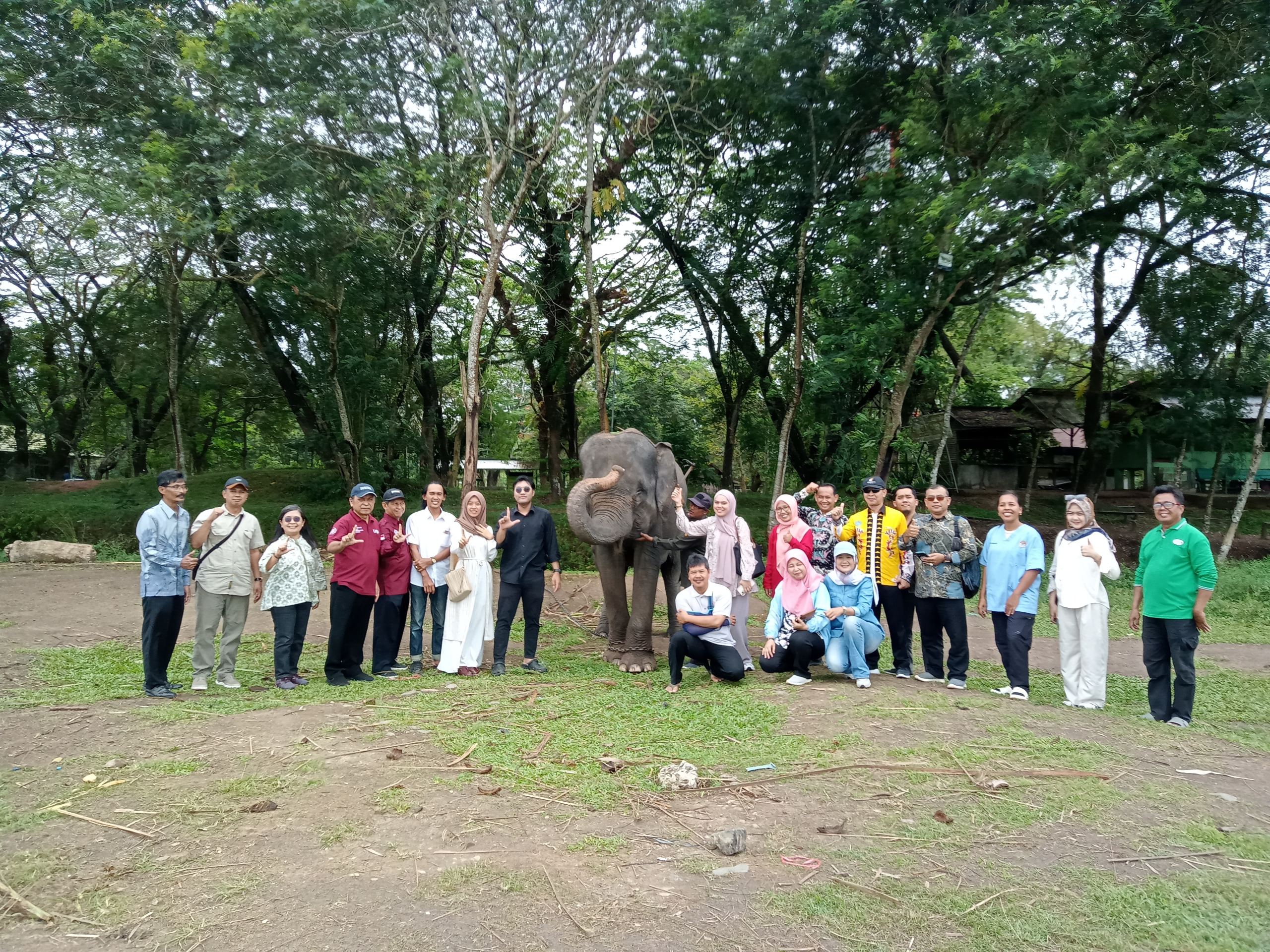 UM Metro Tinjau Wahana Praktik Prodi Kedokteran Hewan di Taman Nasional Way Kambas