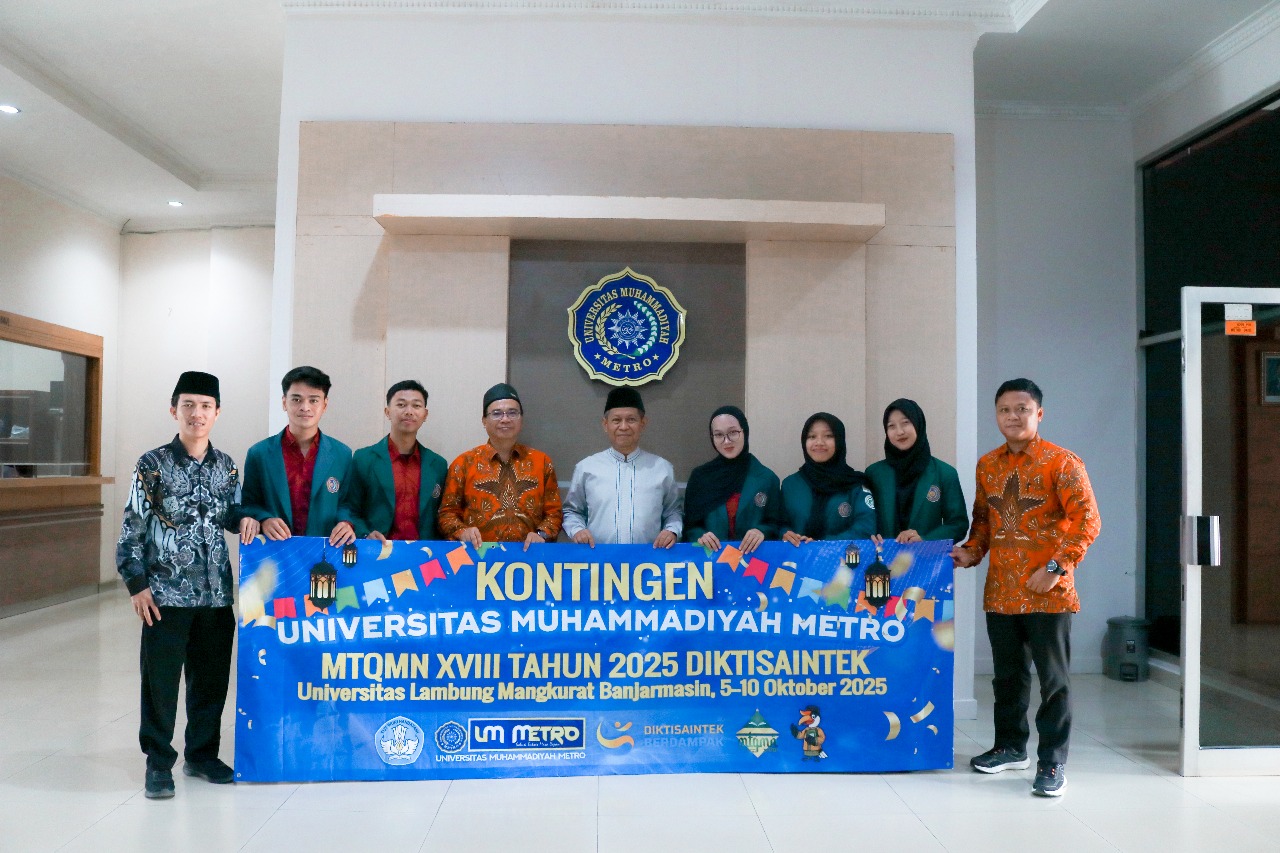 Lima Mahasiswa UM Metro Melaju ke MTQMN XVIII, Rektor Beri Amanat Saat Pelepasan