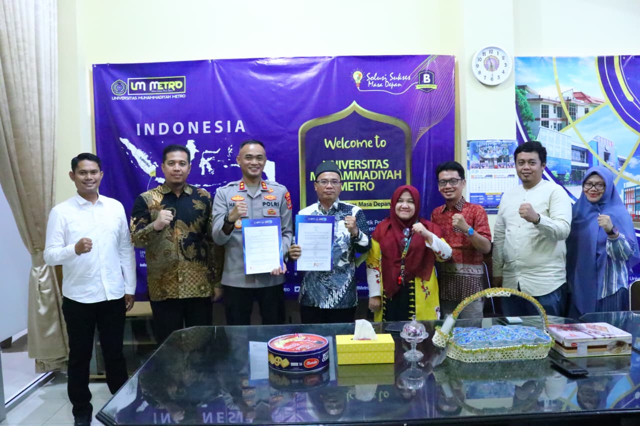 UM Metro dan Polres Metro Jalin Kolaborasi Strategis, Perkuat Sinergi Pendidikan dan Pengembangan Kelembagaan