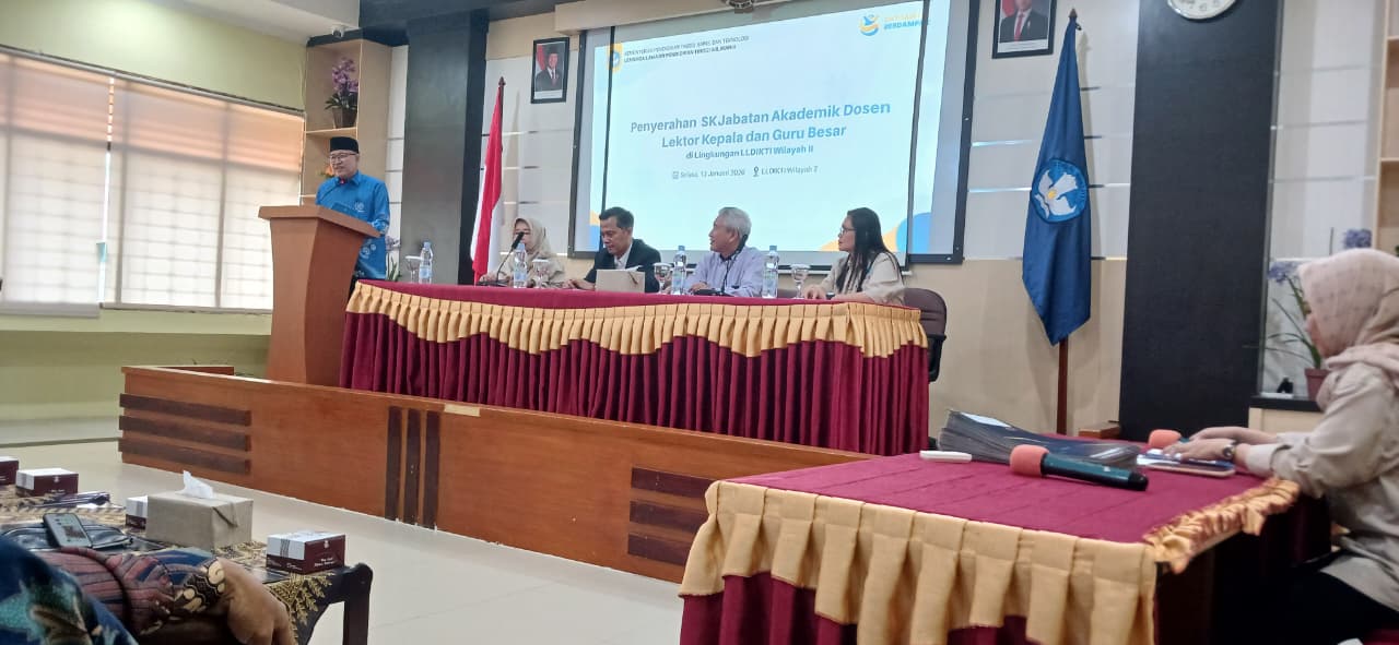 UM Metro Terima 1 SK Guru Besar dan 6 SK Lektor Kepala dari LLDIKTI Wilayah II