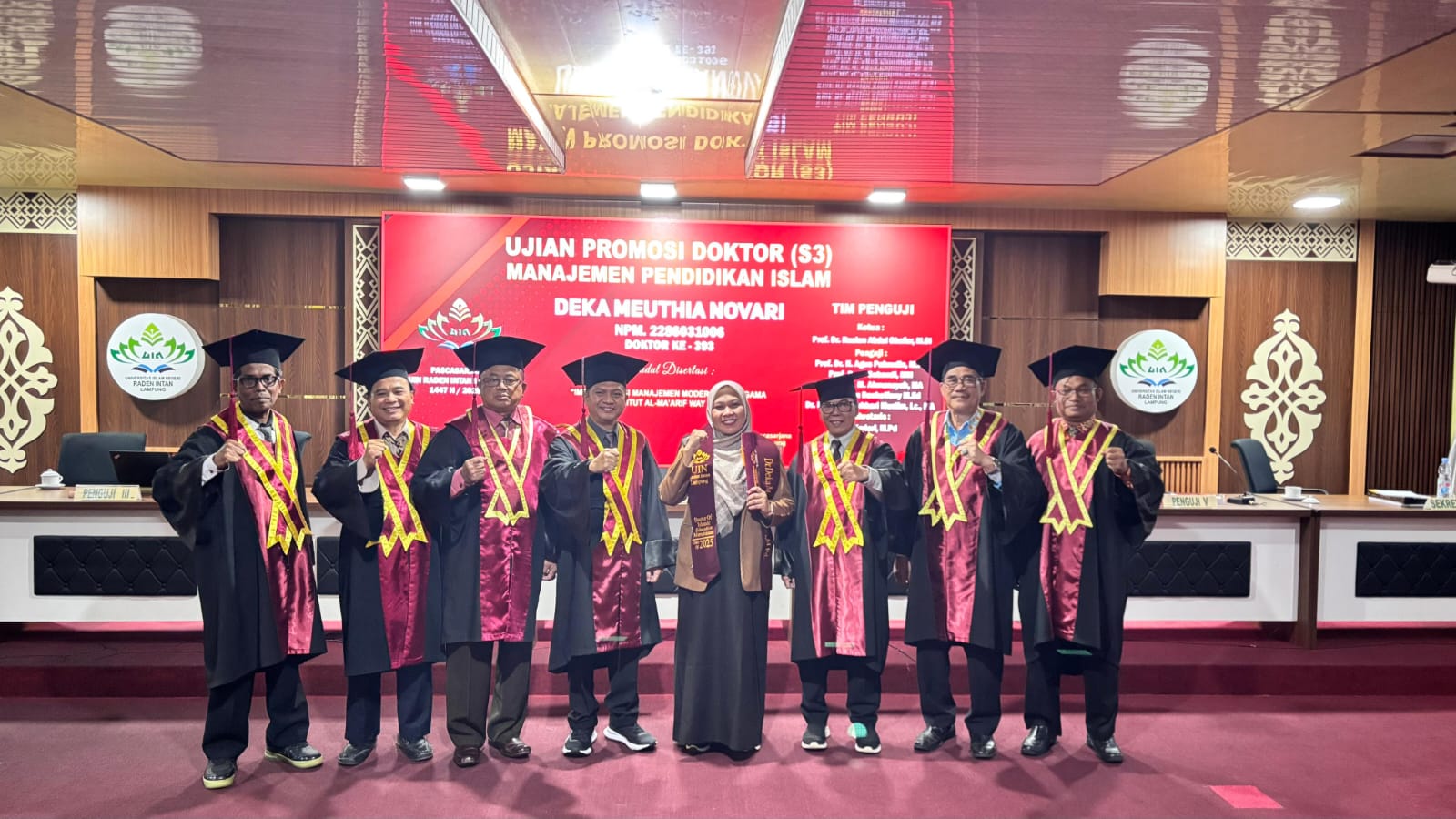 Wakil Rektor IV UM Metro, M Ihsan Dacholfany Kembali Diberi Amanah Membimbing dan Menguji Disertasi S3 di UIN Raden Intan Lampung
