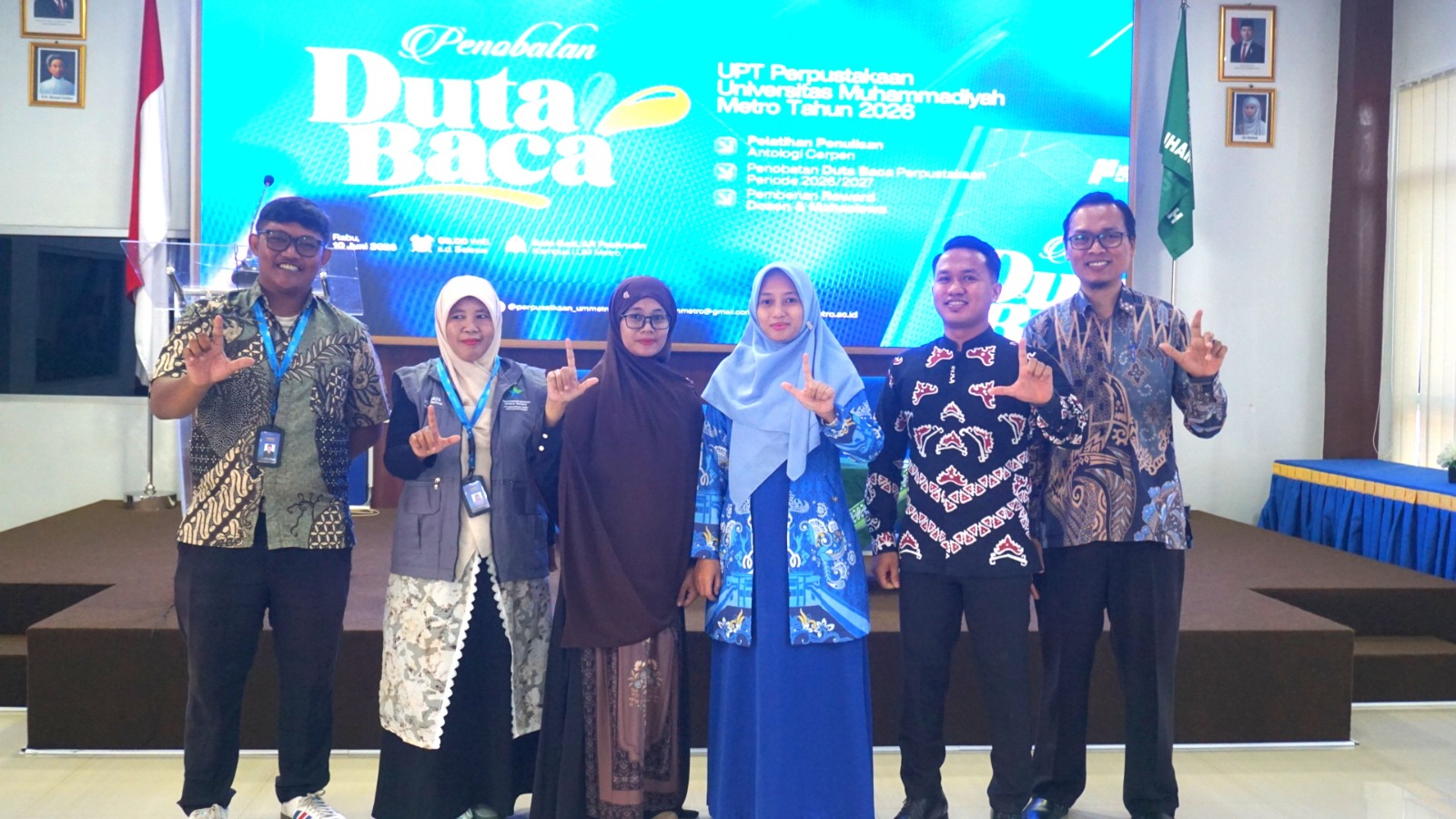 UPT Perpustakaan UM Metro Gelar Penganugerahan Duta Baca 2026 dan Pelatihan Penulisan Antologi Cerpen