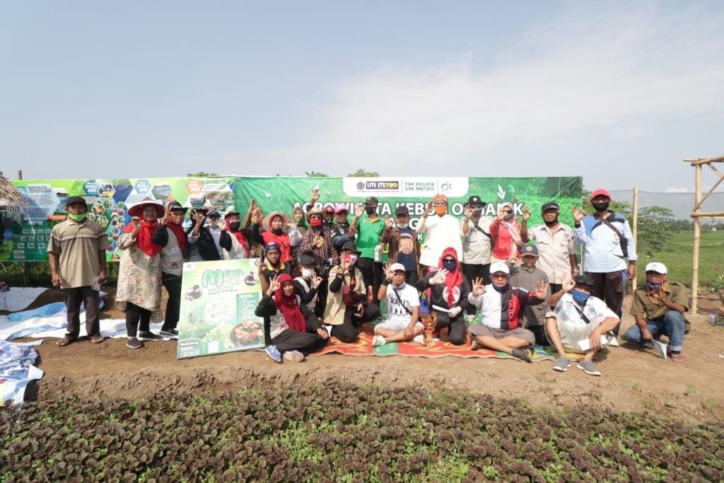 Launching MECEL OK PPUPIK UM Metro Bersama Petani Sayur Karang Rejo Sedot Antusias Warga