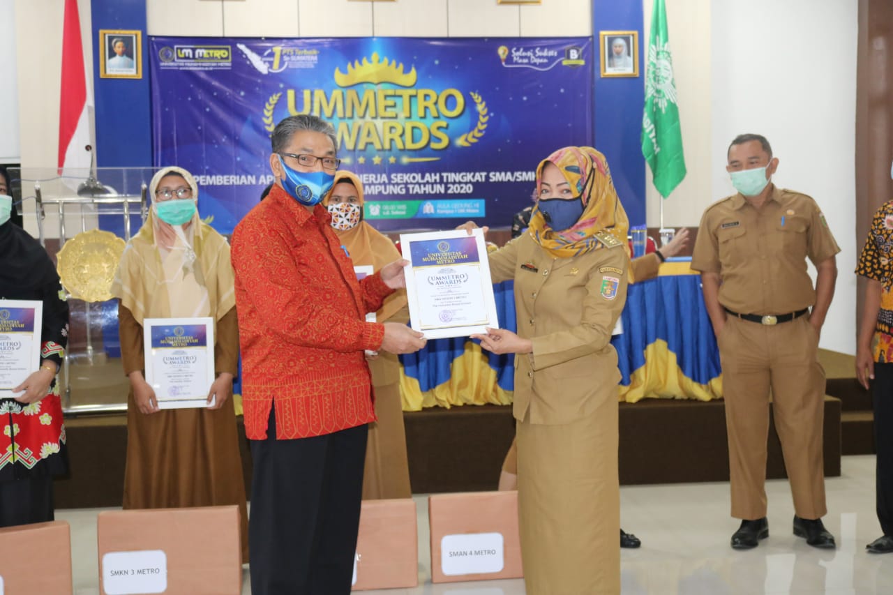 UM Metro Awards Tahun 2020, Bentuk Apresiasi Terhadap Kinerja Sekolah SMA/SMK/MA di Lampung