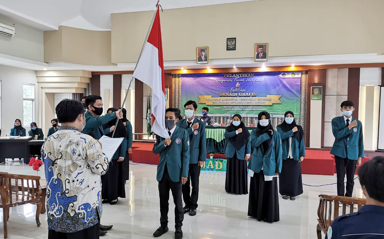 Pengurus HIMADIKMI FKIP UM Metro Periode 2020/2021 Resmi Dilantik