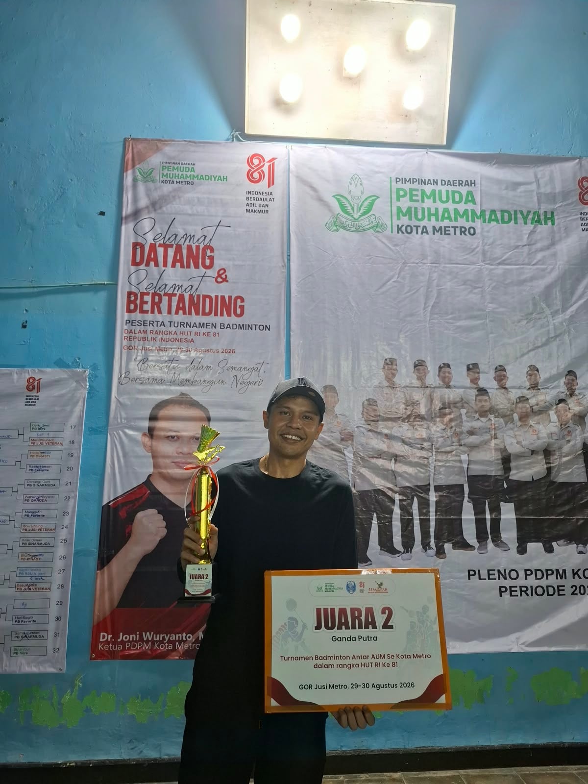 Dr. Prima Angkupi Bawa PB Solar UM Metro ke Final, Raih Juara 2 Turnamen Badminton Antar-AUM