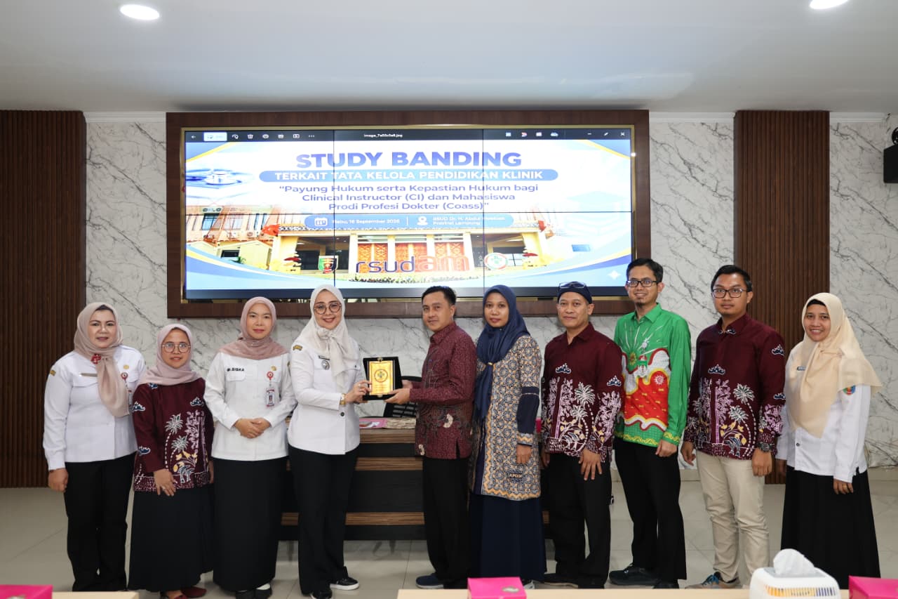 UM Metro Dalami Tata Kelola Pendidikan Klinik melalui Study Banding ke RSUD Abdul Moeloek