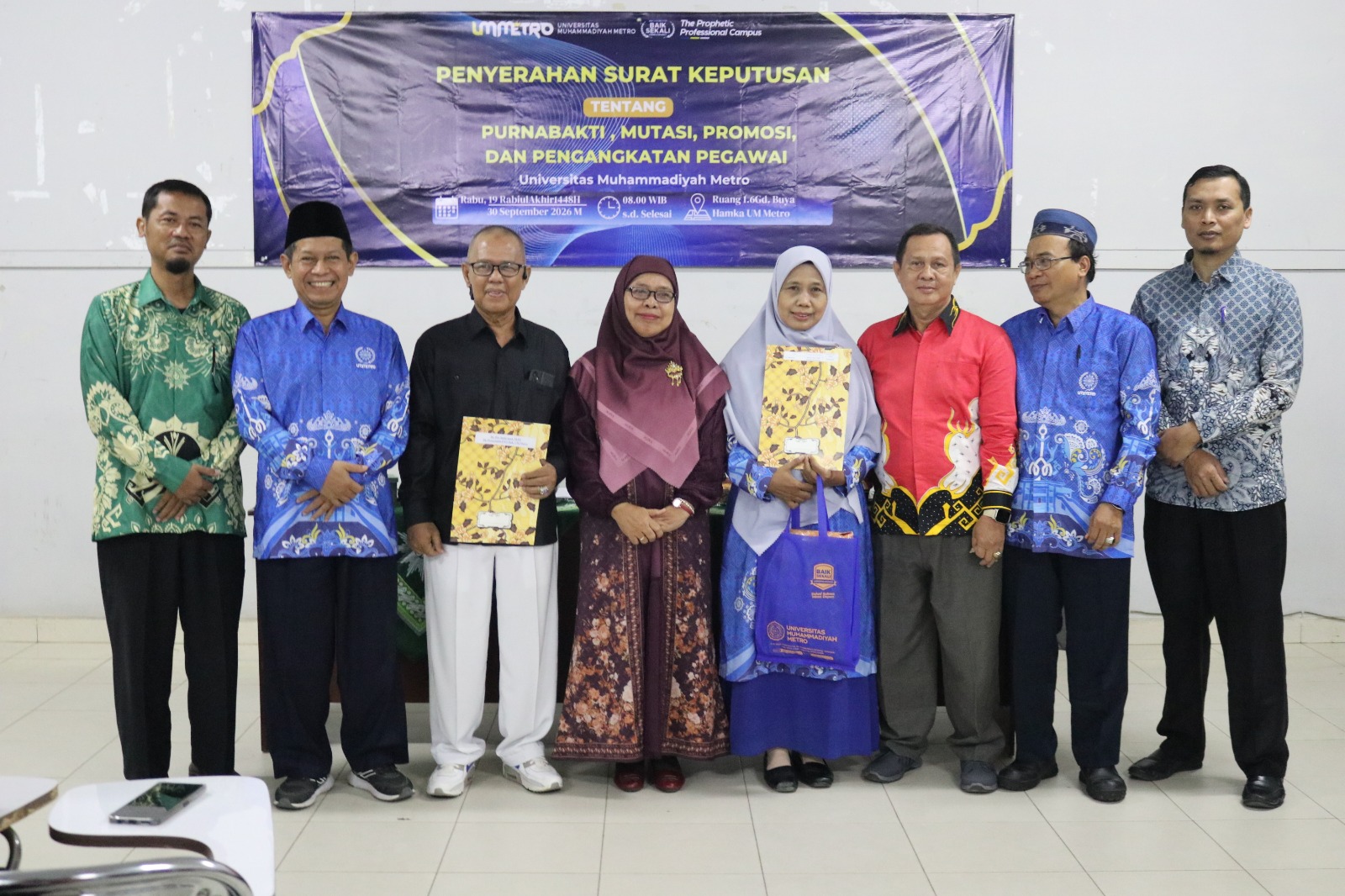 Jejak Panjang Pengabdian Dr. Sudarman dan Dra. Suhartini di UM Metro