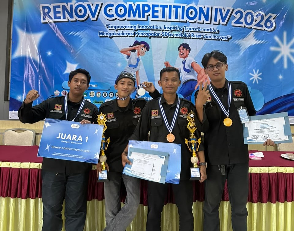 Mahasiswa Teknik Mesin UM Metro Raih Juara I RENOV COMPETITION IV 2026