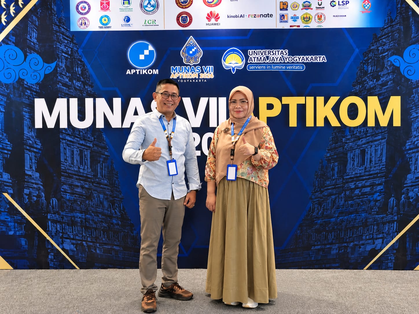 Dekan dan Wakil Dekan I FIKOM UM Metro Hadiri MUNAS VII APTIKOM 2026 di Yogyakarta