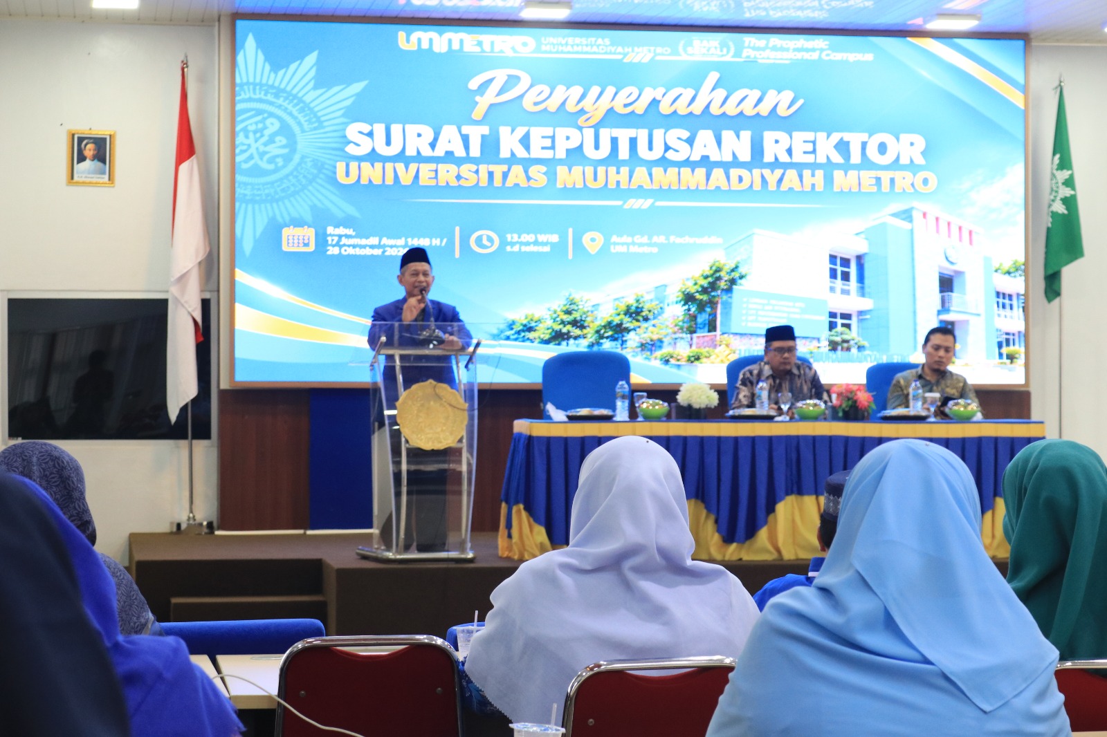 Penyerahan SK Rektor UM Metro Tekankan Reposisi, Regenerasi, dan Peningkatan Kinerja