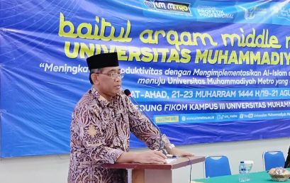 UM Metro Gelar Baitul Arqom Middle Manager, Prof. Marzuki: Pengkaderan Memperkuat Cabang dan Ranting