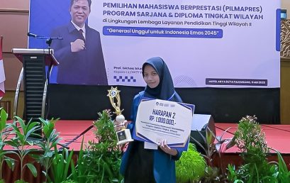 Rani Oktafia Sari Raih Juara Harapan 2 Pilmapres Tingkat LLDIKTI Wilayah II Kategori Diploma