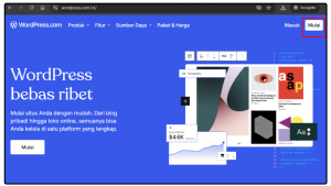 Tampilan Halaman WordPress.com