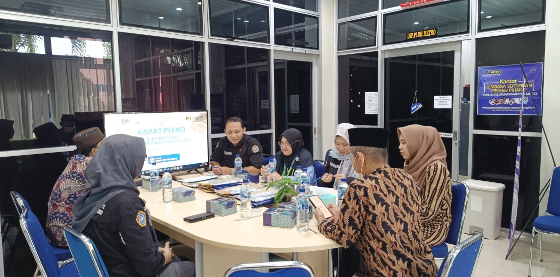 Rapat Pleno Uji Kompetensi LSP UM Metro