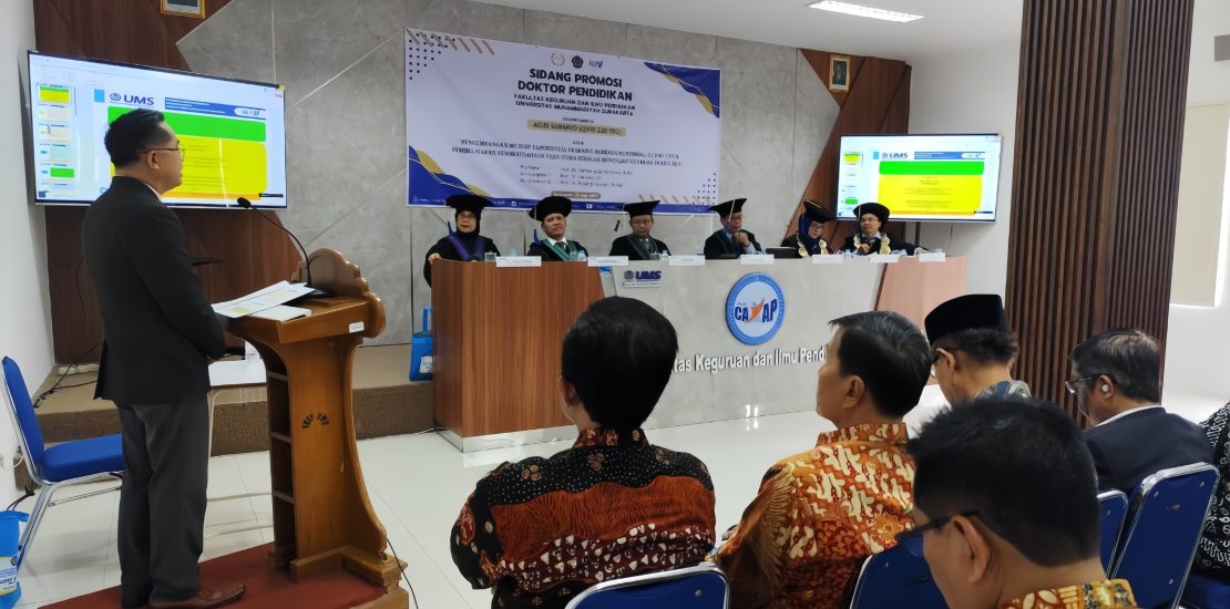 Dr. Ihsan Dacholfany WR IV UM Metro, Diamanahi Menjadi Penguji Sidang Promosi Doktor di FKIP UMS